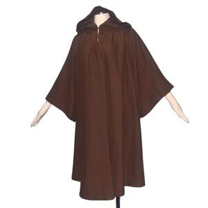 Disney Parks Star Wars Galaxy's Edge Jedi Robe Cloak Hood Cosplay Brown Youth L